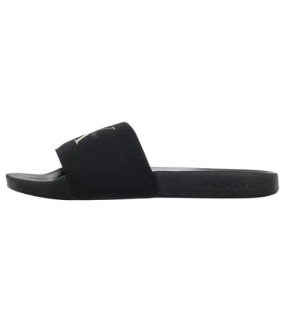 Calvin Klein Slide Monologo Cv Ck Black/White Jade YM0YM01367 01M (CK672-a) sussid