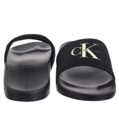 Calvin Klein Slide Monologo Cv Ck Black/White Jade YM0YM01367 01M (CK672-a) sussid