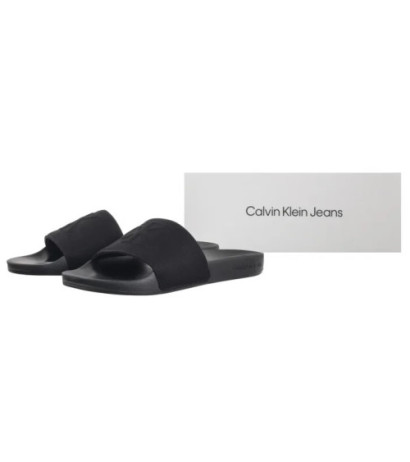 Calvin Klein Slide Hf Mono Cv Triple Black YM0YM01282 0GJ (CK676-a) sussid