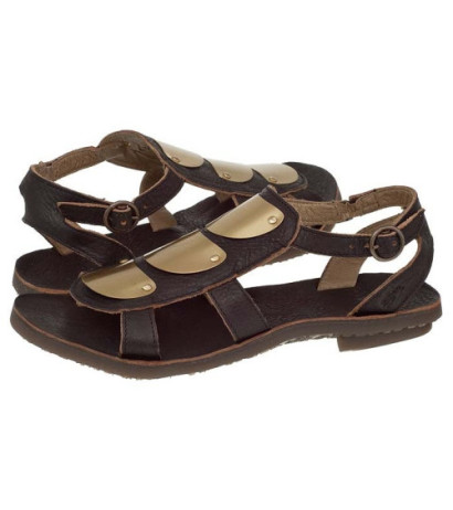 FLY London BLY Black/Gold P143071000 (FL114-a) sandalai