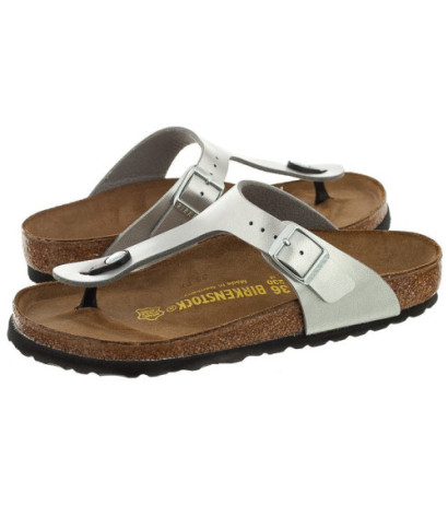 Birkenstock Gizeh Silver 043851 (BK13-d) flip flops