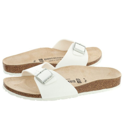 Birkenstock Madrid White 040733 (BK24-a) Moteriški batai/šlepetės