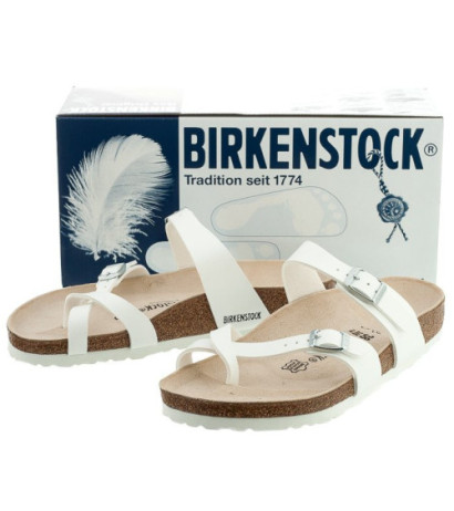 Birkenstock Mayari BF White 071051 (BK27-a) Moteriški batai/šlepetės