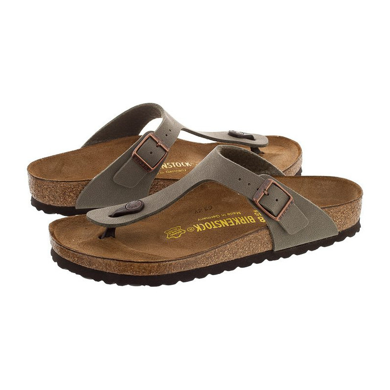 Birkenstock Gizeh BS Nubuk Stone 043391 (BK29-a) kingad