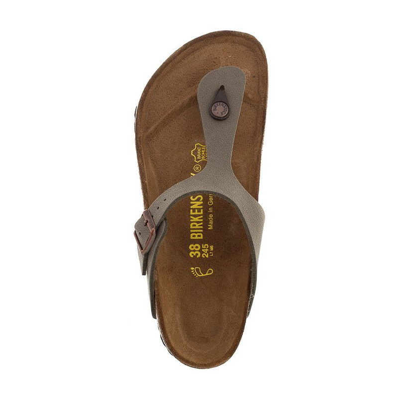 Birkenstock Gizeh BS Nubuk Stone 043391 (BK29-a) apavi