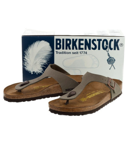 Birkenstock Gizeh BS Nubuk Stone 043391 (BK29-a) apavi