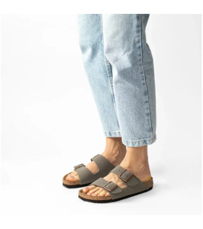 Birkenstock Arizona BF Nubuk Stone 151213 (BK19-b) Naiste kingad/klappide klapid