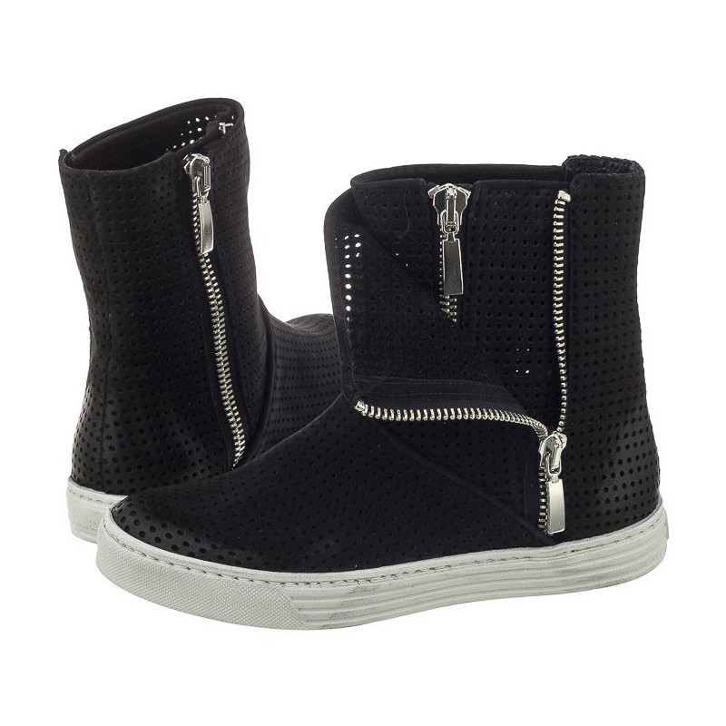 Carinii Czarne Ażurowe B3578 (CI151-b) batai