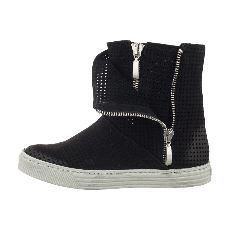 Carinii Czarne Ażurowe B3578 (CI151-b) batai