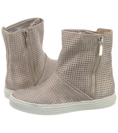 Carinii Złote Ażurowe B3578 (CI151-d) shoes