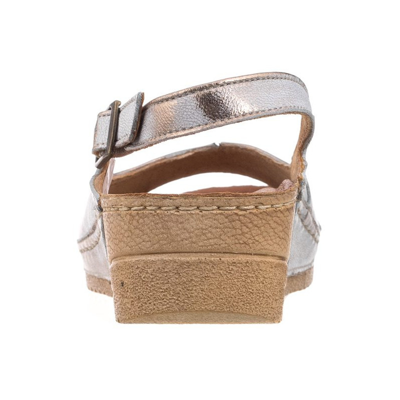 Maciejka Złote/Białe 01974-27/00-5 (MA73-k) sandalai