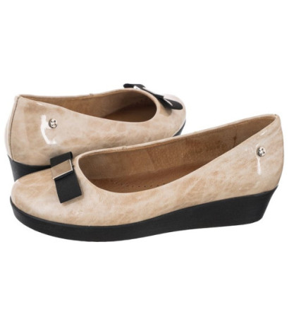 Maciejka Beżowe Lakierowane 01942-04/00-5 (MA78-e) ballerinas