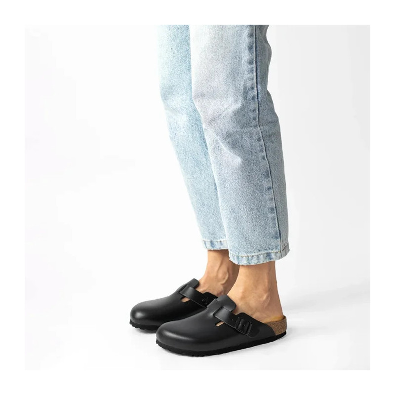 Birkenstock Boston Czarne 0060193 (BK53-a) Naiste kingad/klappide klapid