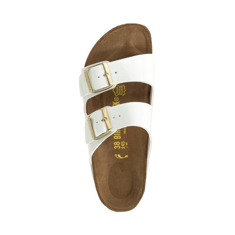 Birkenstock Arizona Patent White 1005294 (BK52-b) Naiste kingad/klappide klapid