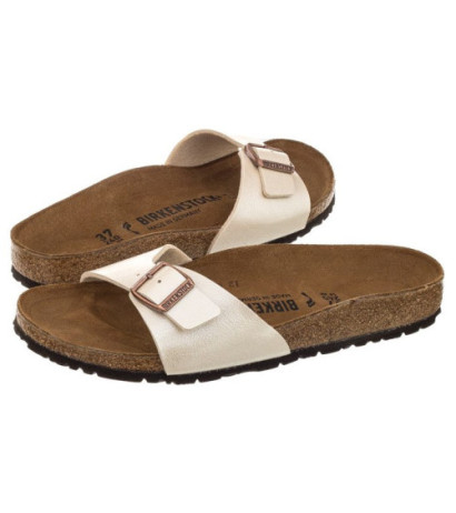 Birkenstock Madrid Graceful Pearl White 0940153 (BK41-d) Moteriški batai/šlepetės