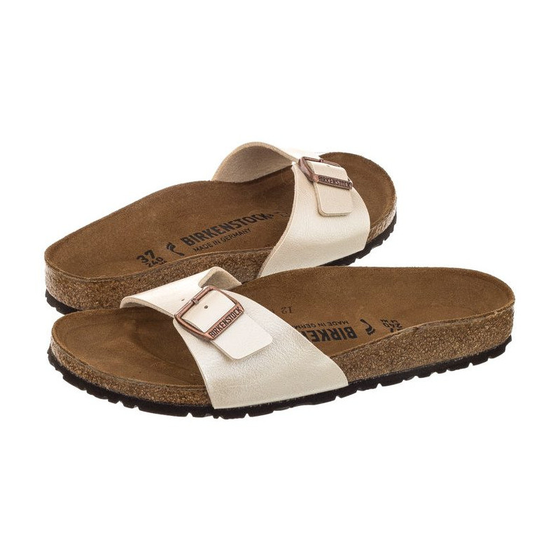 Birkenstock Madrid Graceful Pearl White 0940153 (BK41-d) Moteriški batai/šlepetės