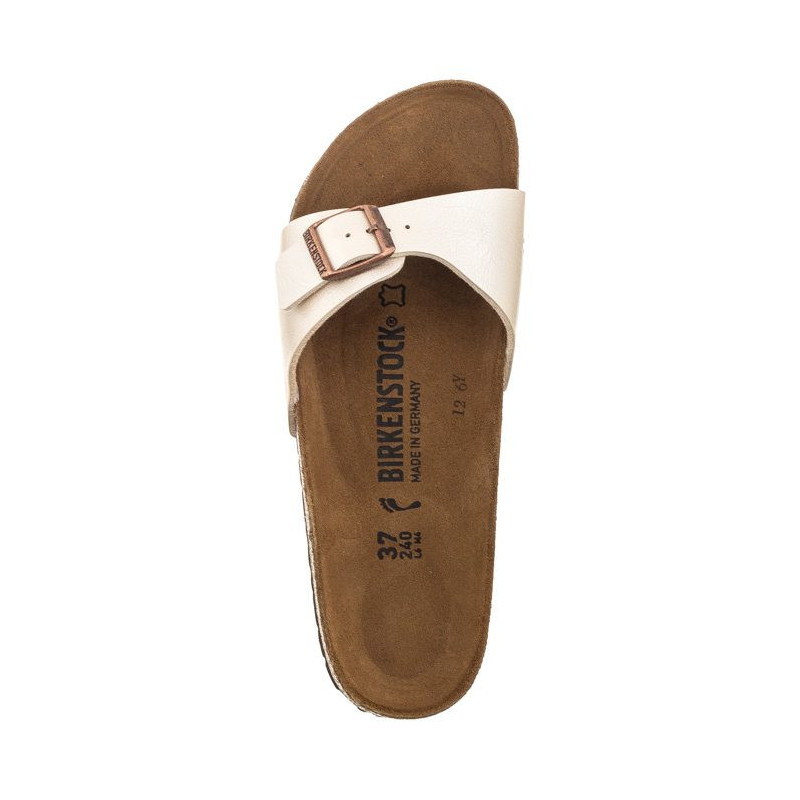 Birkenstock Madrid Graceful Pearl White 0940153 (BK41-d) Sieviešu apavi/Flip Flops