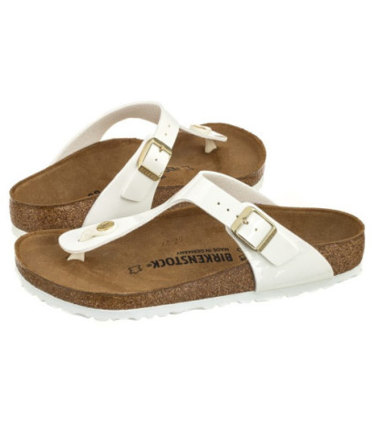 Birkenstock Gizeh BS Patent White 1005299 (BK51-b) apavi