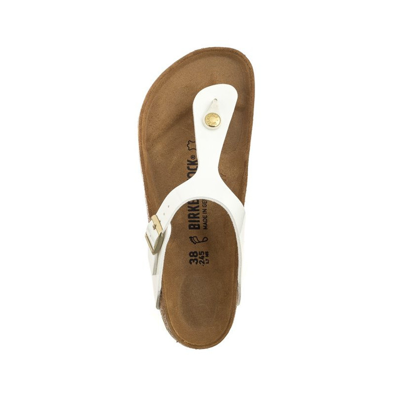Birkenstock Gizeh BS Patent White 1005299 (BK51-b) apavi
