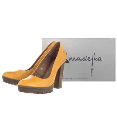 Maciejka Żółte 02629-07/00-1 (MA208-f) shoes