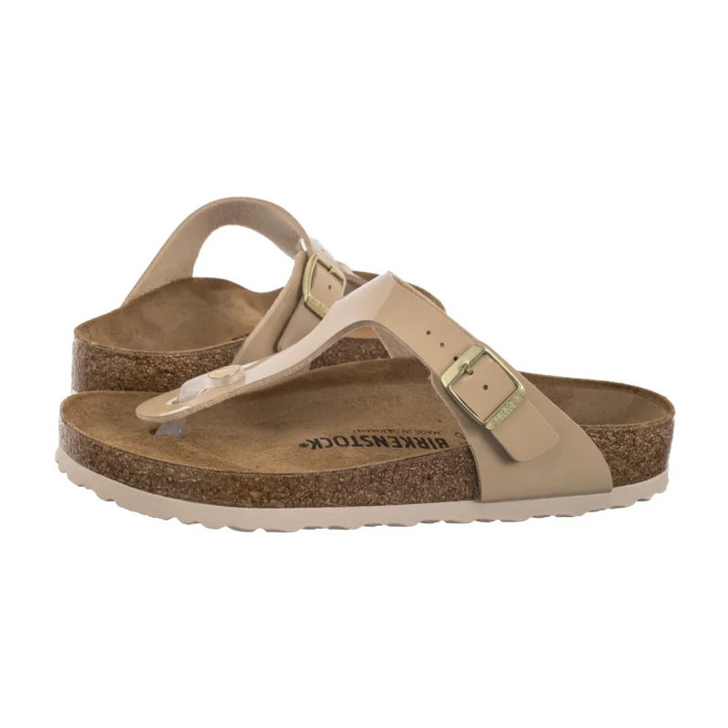 Birkenstock Gizeh Patent Patent Sand 1013075 (BK51-f) apavi