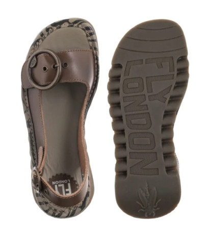 FLY London Tram Bridle Camel P500723002 (FL232-b) sandals