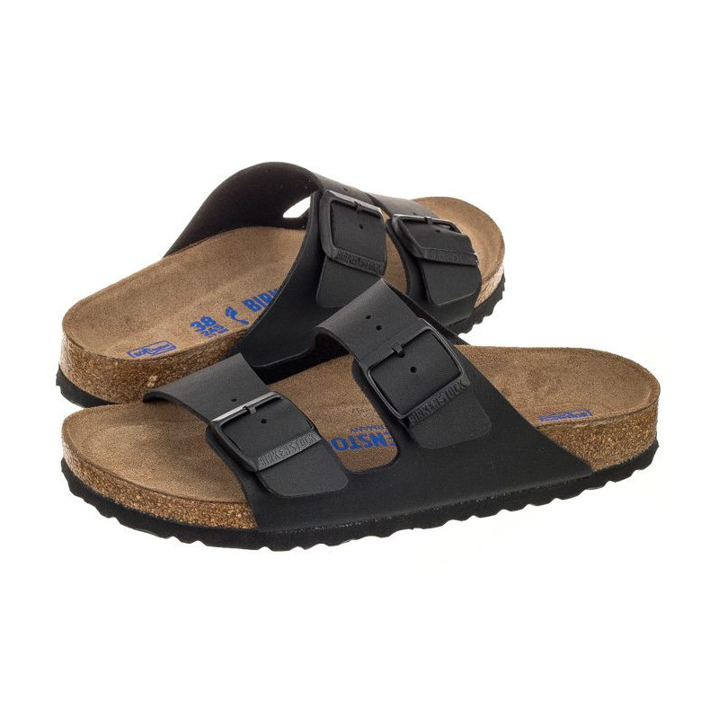 Birkenstock Arizona Soft Footbed Black 0551253 (BK61-a) Moteriški batai/šlepetės