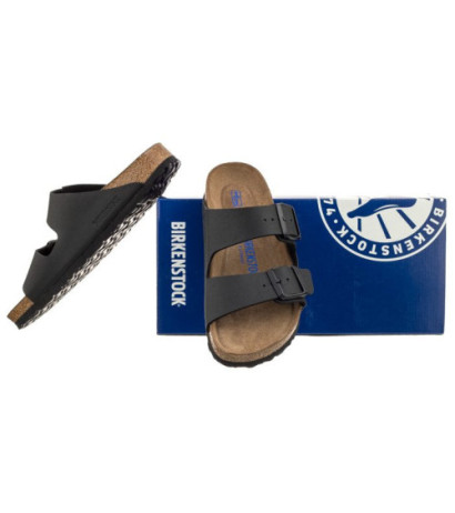 Birkenstock Arizona Soft Footbed Black 0551253 (BK61-a) Moteriški batai/šlepetės