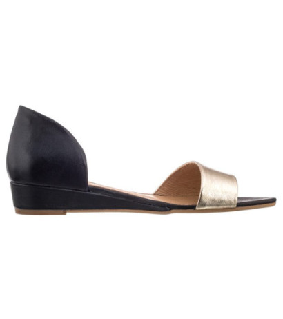 Maciejka Czarne/Złote 01971-46/00-5 (MA346-b) sandals