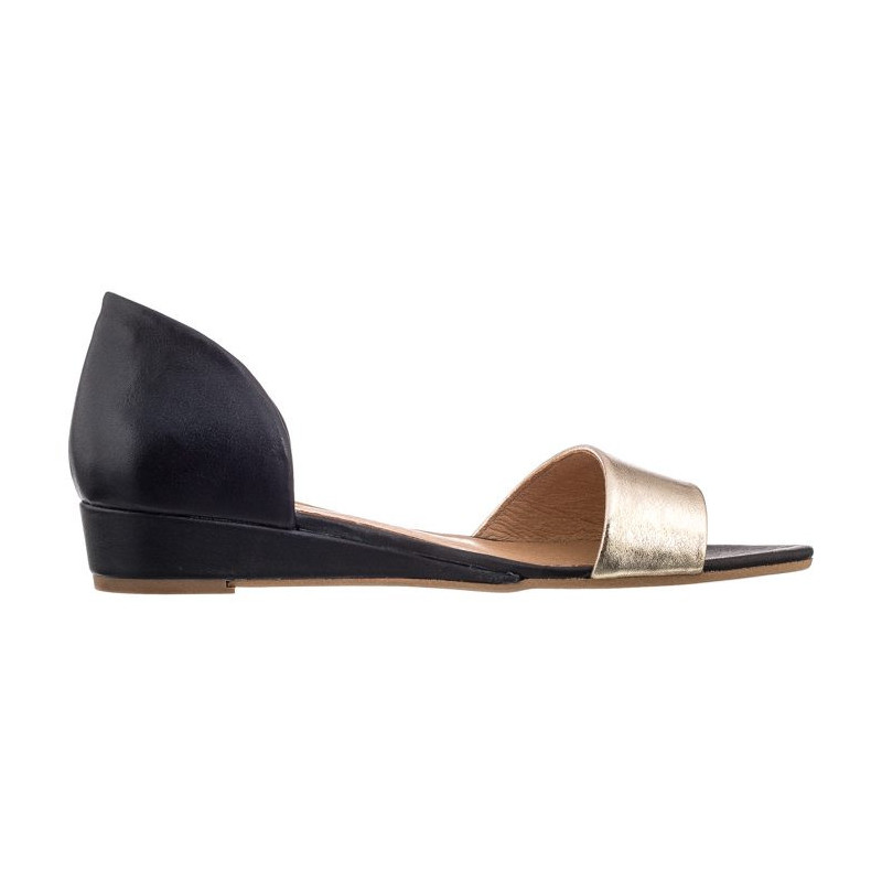 Maciejka Czarne/Złote 01971-46/00-5 (MA346-b) sandals