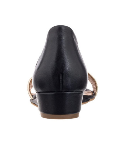 Maciejka Czarne/Złote 01971-46/00-5 (MA346-b) sandales