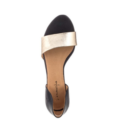 Maciejka Czarne/Złote 01971-46/00-5 (MA346-b) sandals