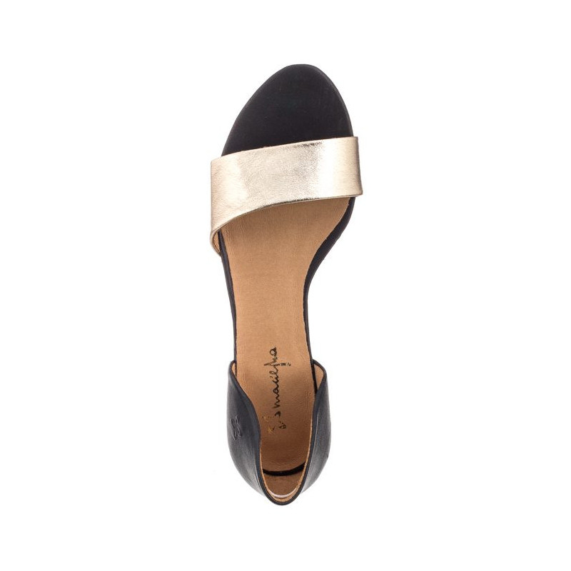 Maciejka Czarne/Złote 01971-46/00-5 (MA346-b) sandales