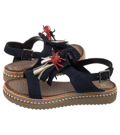 Carinii Granatowe B4425 (CI302-b) sandales