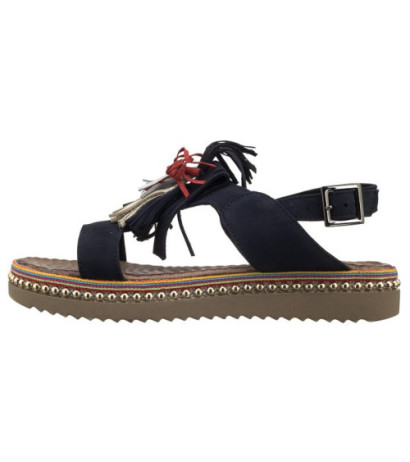 Carinii Granatowe B4425 (CI302-b) sandales