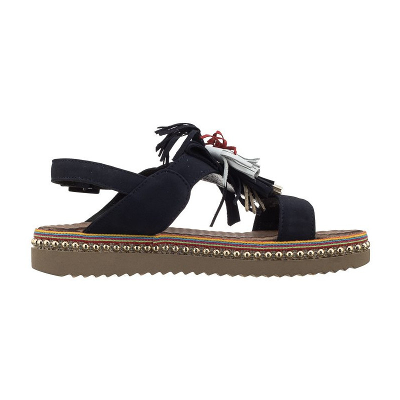 Carinii Granatowe B4425 (CI302-b) sandales