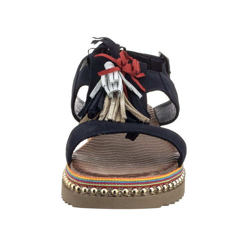 Carinii Granatowe B4425 (CI302-b) sandales