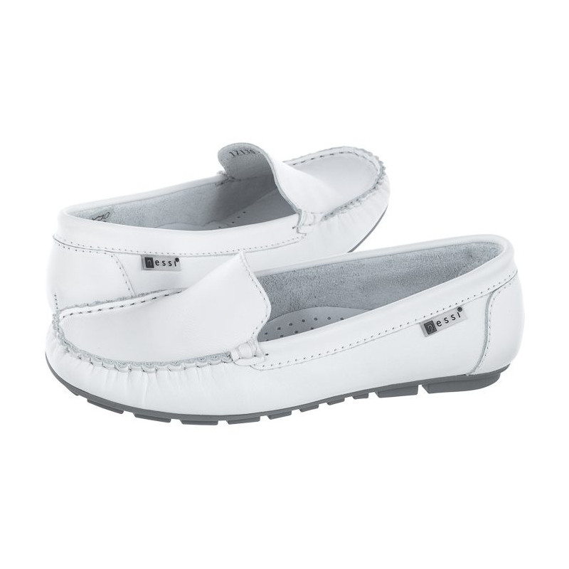 Nessi Białe Licowe 17130 3 (NE55-n) shoes