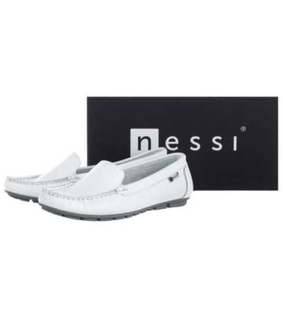 Nessi Białe Licowe 17130 3 (NE55-n) shoes