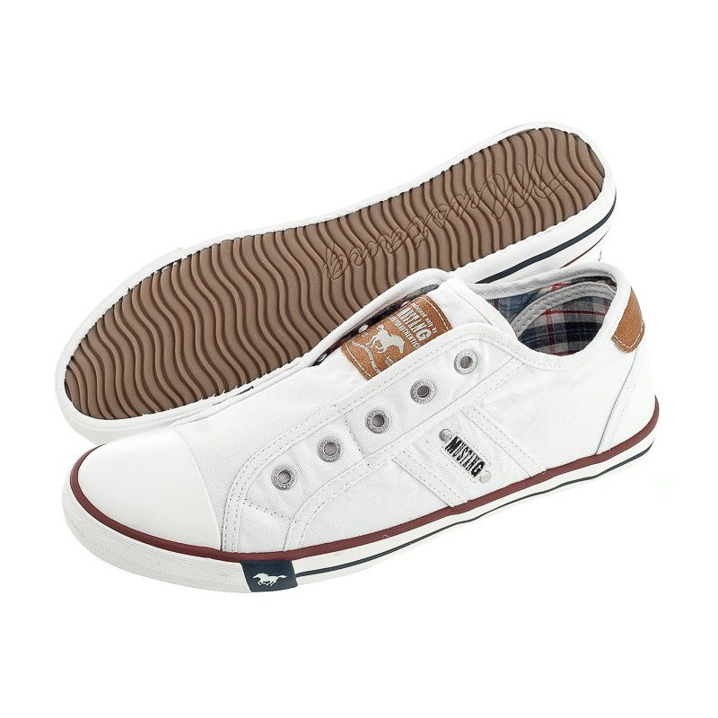 Mustang Białe 1099-409-1 (MU319-d) sneakers