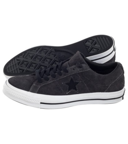 Converse One Star OX Almost Black/White 163247C (CO376-a) sportiniai bateliai