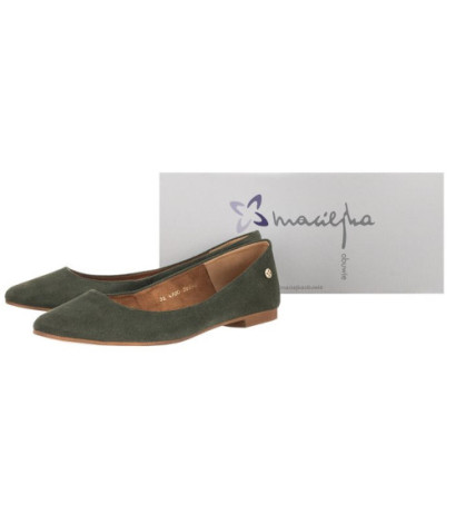 Maciejka Zielone/Oliwkowe 04100-45/00-8 (MA458-f) balerīnas