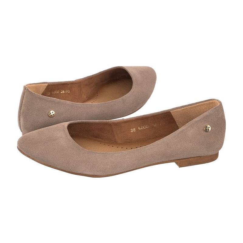 Maciejka Beżowe 04100-42/00-8 (MA458-g) balerīnas