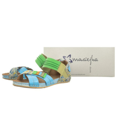 Maciejka Niebieskie 03375-34/00-5 (MA351-h) sandales