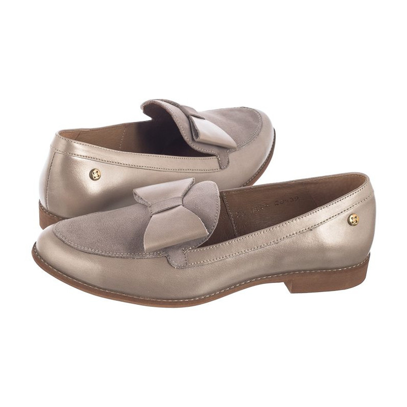 Maciejka Beżowe/Złote 04099-25/00-1 (MA545-a) batai