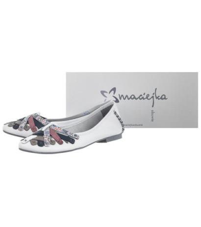 Maciejka Białe 01358-21/00-0 (MA563-a) ballerinas