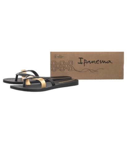 Ipanema Kirei Fem 81805/AT156 Black/Gold (IP16-d) flip flops