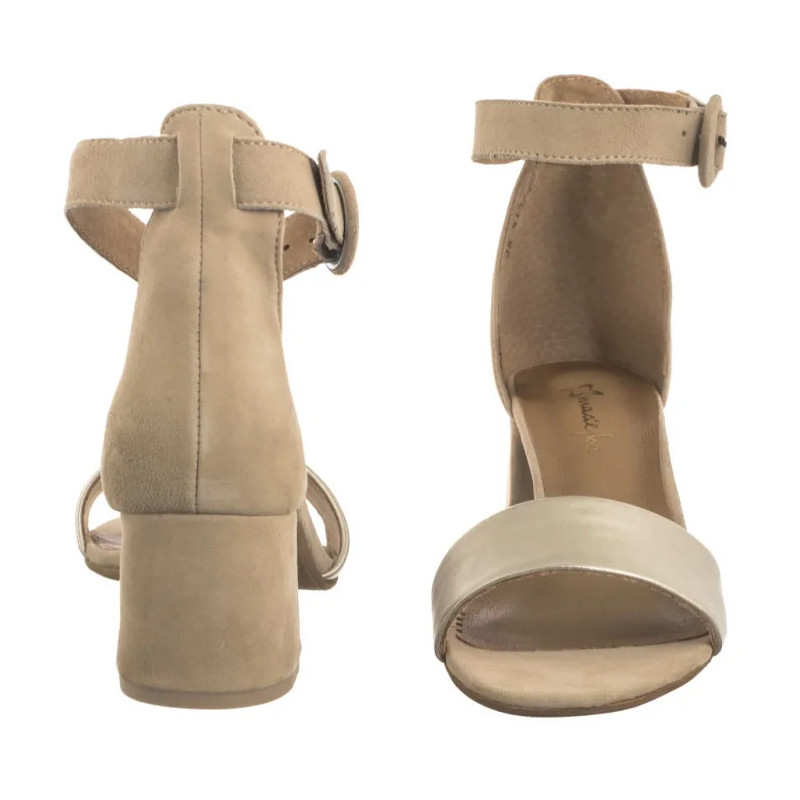 Maciejka Beżowe+Złoto 04141-51/00-5 (MA489-g) kurpes