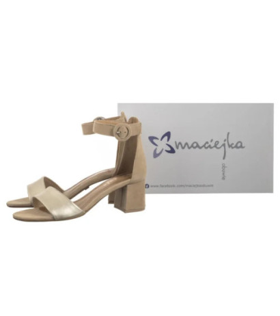 Maciejka Beżowe+Złoto 04141-51/00-5 (MA489-g) kurpes