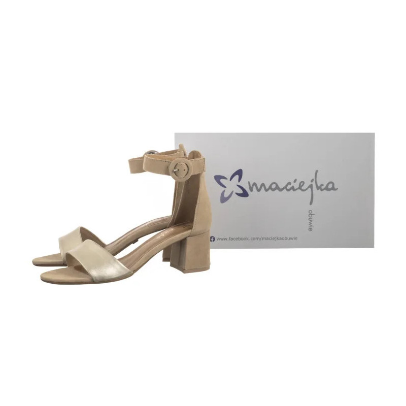Maciejka Beżowe+Złoto 04141-51/00-5 (MA489-g) shoes